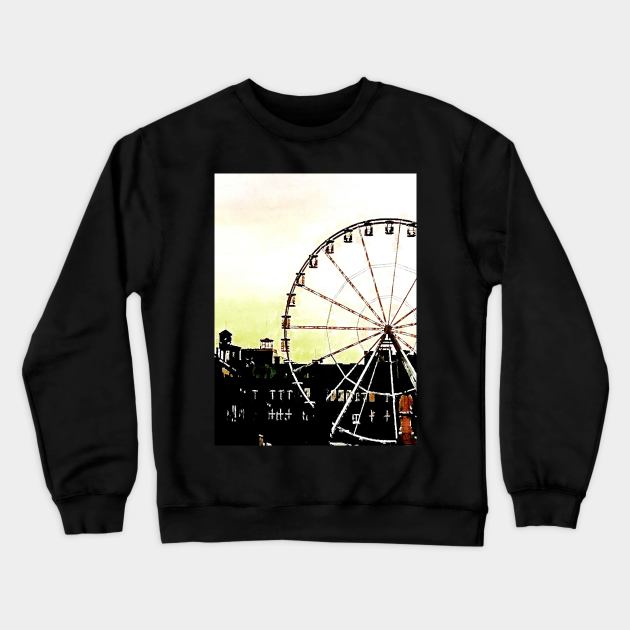 ferris wheel Crewneck Sweatshirt by Banyu_Urip